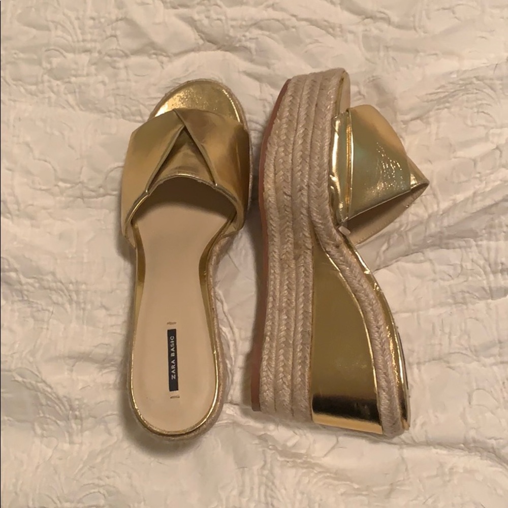 Zara wedge sandals